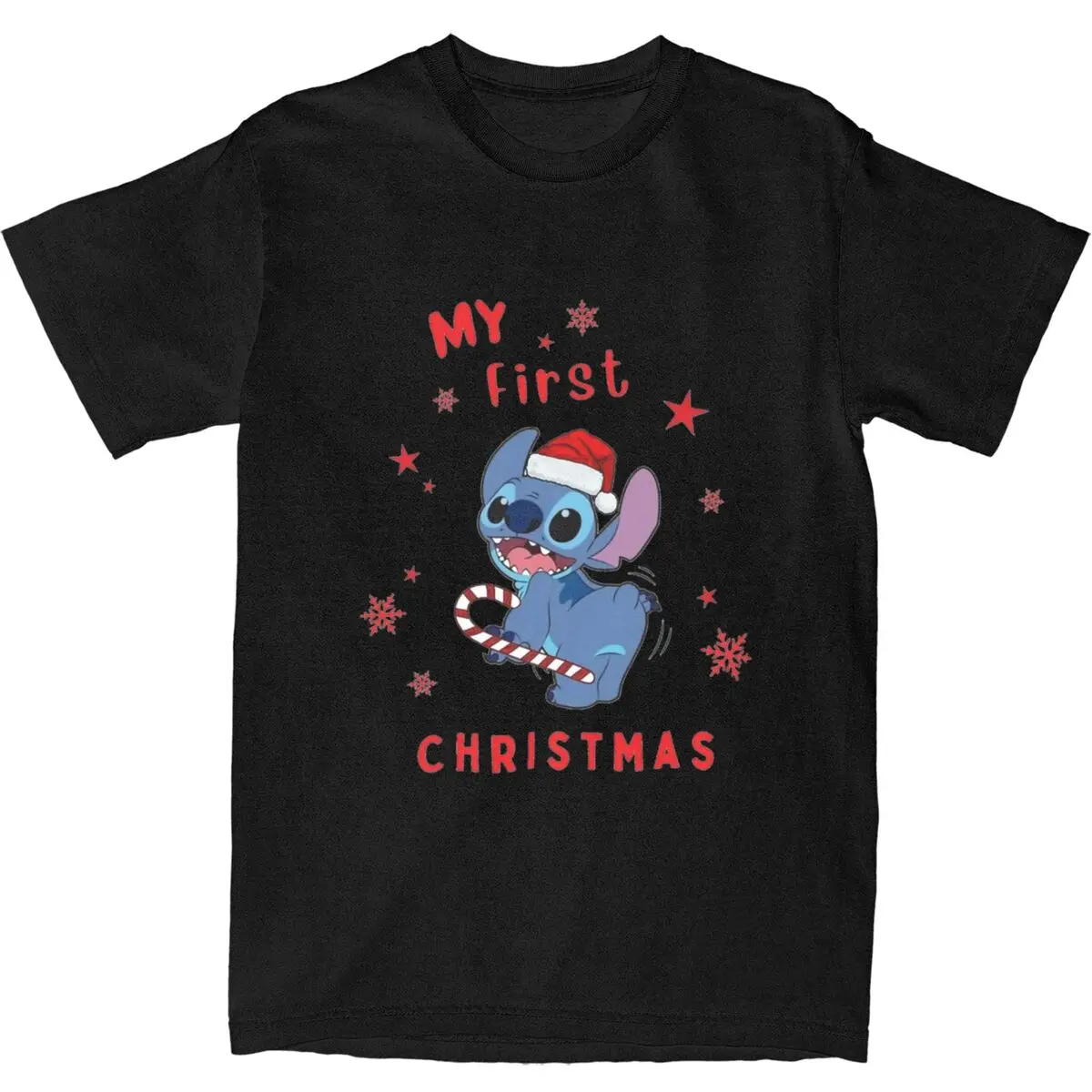 Haikyuu T Shirt My First Christmas Stitch Fan Art 100 Cotton T Shirts Hippie Tee Shirt for Men's Beach Awesome Short Sleeve Tees