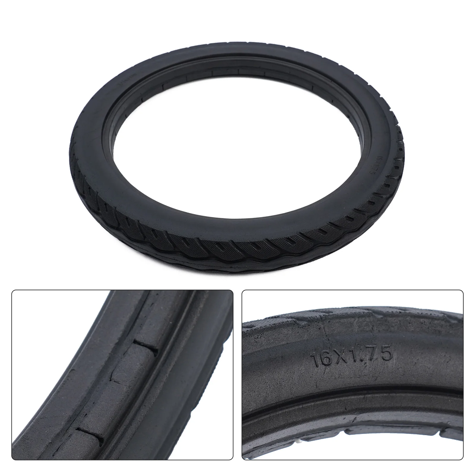 16 Inch 16*1.75 Explosion-proof Solid Tires For Electric Bike Bicycle Replacement Applications Tires Electric Bike Note