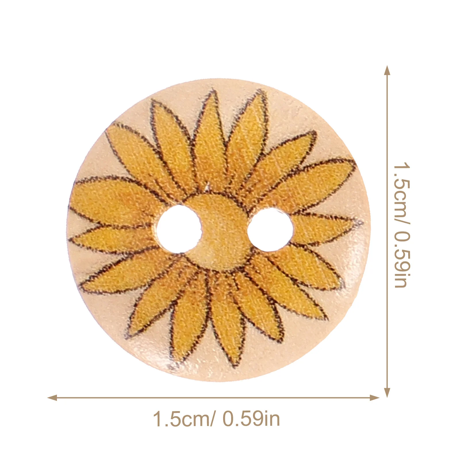 Chic Pattern Coat Buttons Multi-Function Vintage Wooden DIY Craft Buttons for Shirts Hats Suits Sweaters Clothing Replacement