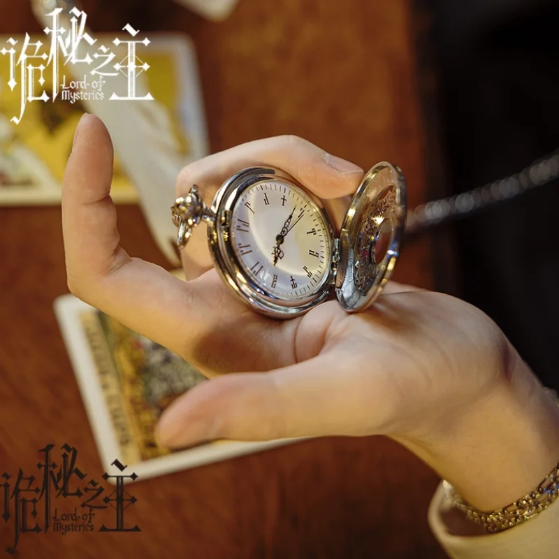 

Серебряные карманные часы - Lord of the Mysteries & Steamland Klein Moretti, коллекционная игрушка в стиле аниме, украшение ACG