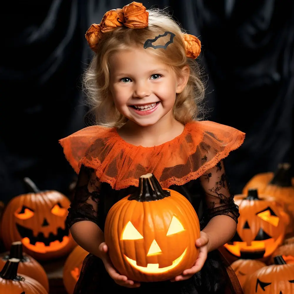 

10/20Pcs Bat Shape Halloween Bat Hair Clips Masquerade Metal Furry Bat Hair Clips Halloween Theme Fun Hair Clips