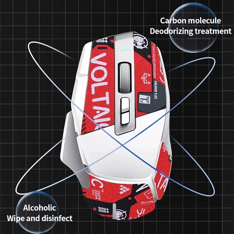 Nonslip Mouse Sticker for G502X /G502X PULS /G502X LIGHTSP Antislip Grip Tape Sweat-Resistant Pad Gaming Mouse Accessaries