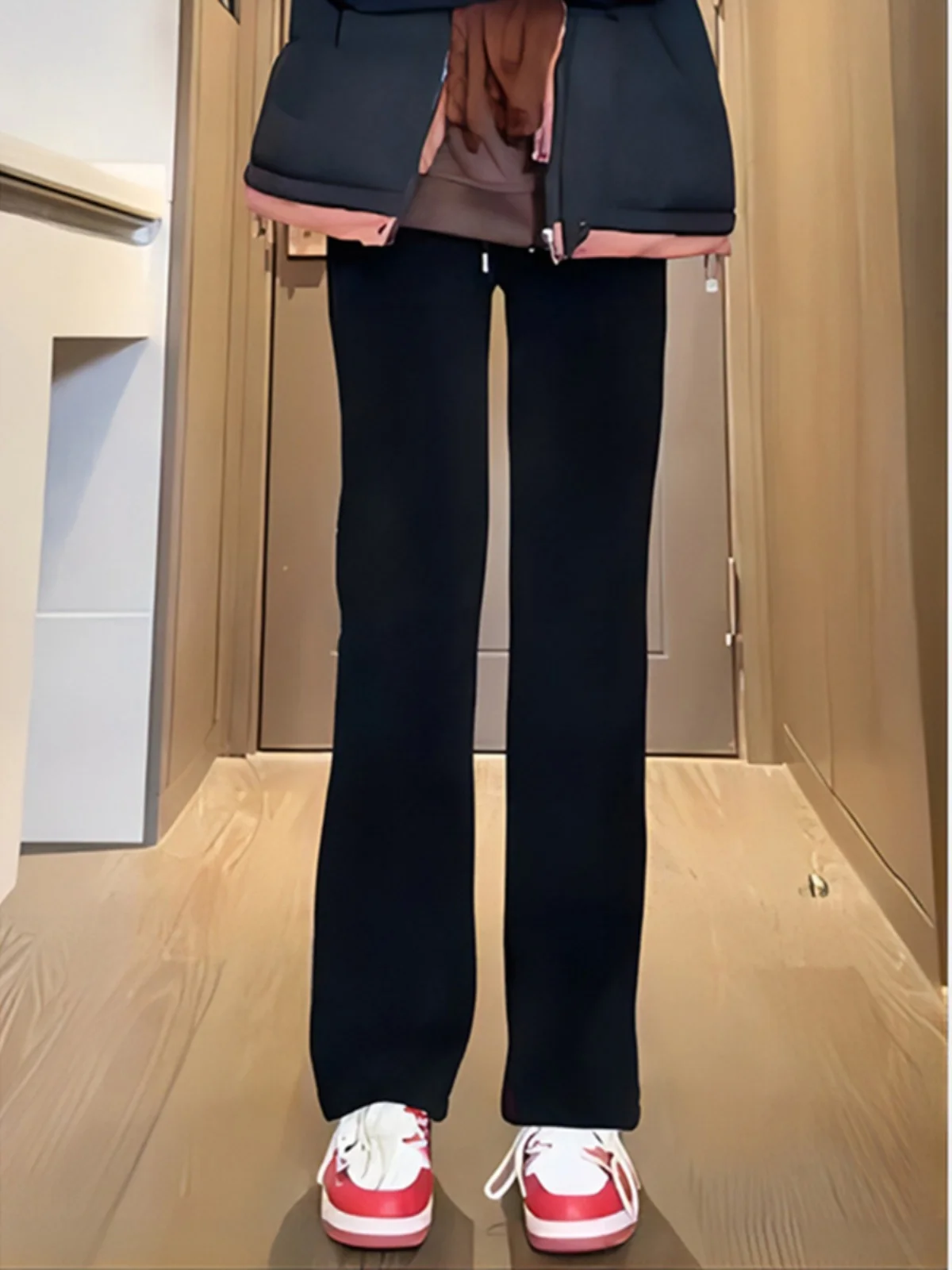 

Bla Corduroy Pants Men's Extended Length Tall Slim Fit American Straight Leg Casual Pants Winter Autumn Fce Lined Slimming