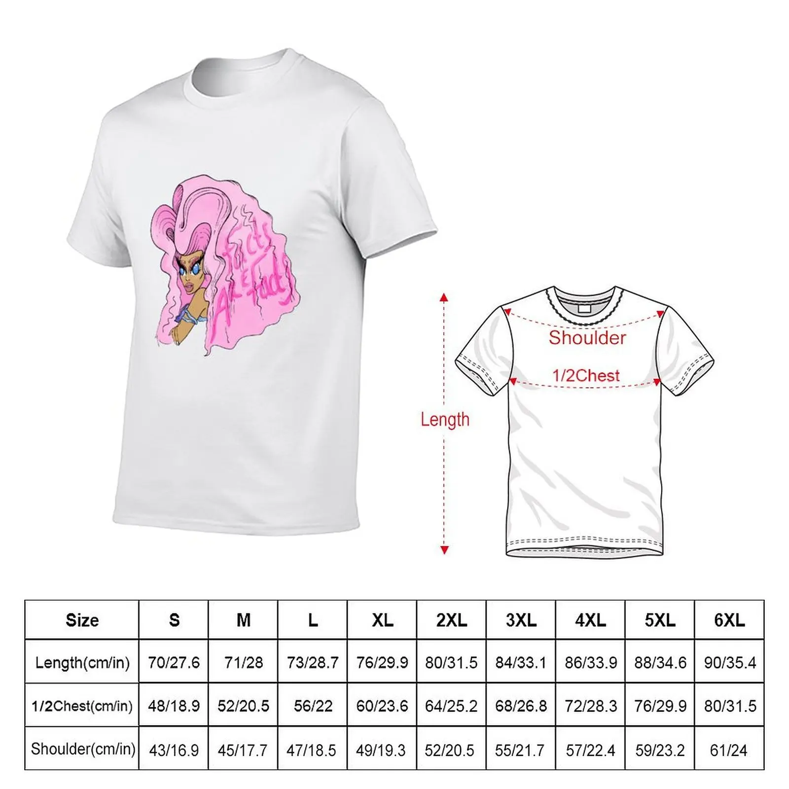 Monique heart “facts are facts” T-Shirt anime figures graphic tee shirt t shirt men