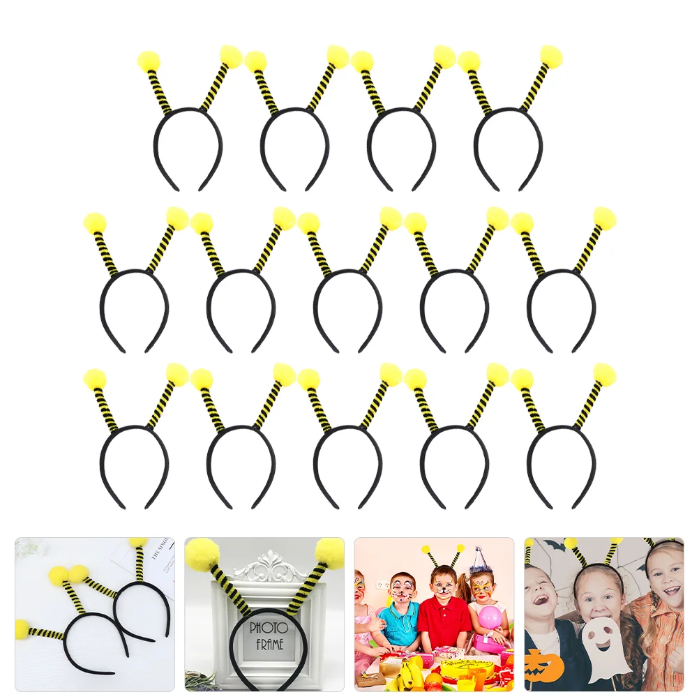 14 Pcs Bee Antenna Headband Masquerade Party Headbands Headdress Cosplay Clothing Accessory Bride