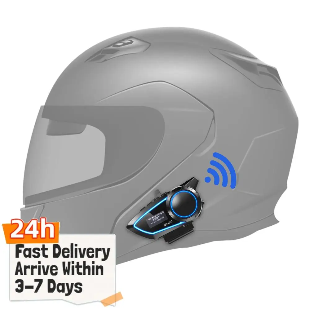 

Motorcycle Helmet BT Headset Waterproof Motorcycle Helmet Speaker Wireless BT Headphones Compatible with All Helmets