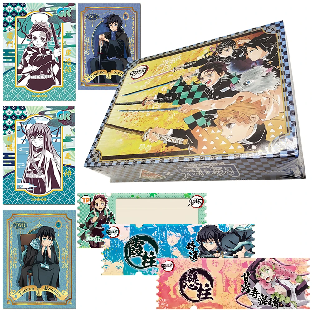

Demon Slayer Collection Card Youth Hot Blooded Fantasy Anime Character Limited Edition Cards Children's Christmas Family Gifts