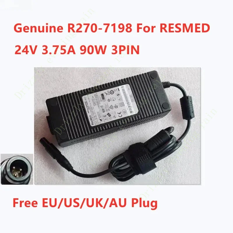 Genuine r270-711924 v 3.75a 90W 3pin r270-7198 (da-90a24) 370001 AC adapter for ResMed power supply charger