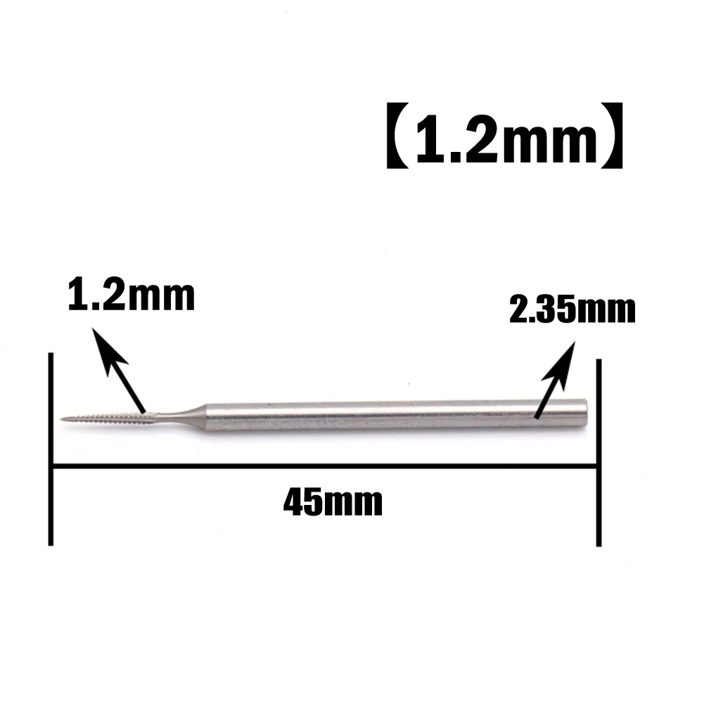 High Quality Drill Bit Silver 1Pc 2.35mm Shank 50mm / 2inch Length Tungsten Steel Dental Carving Nuclear Carving