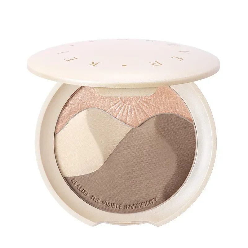 FOREVER·KEY Facial Highlighter Contour Makeup Palette Nose Eye Shadow Powder Brighten Matte Shimmer Blusher Rare Beauty Cosmetic