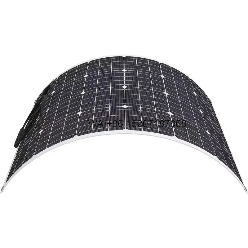 Wmwmnu for Customizable 120-400W Flexible Solar Panel Modules Full Black ETFE UV High Temperature Resistant for Balconies