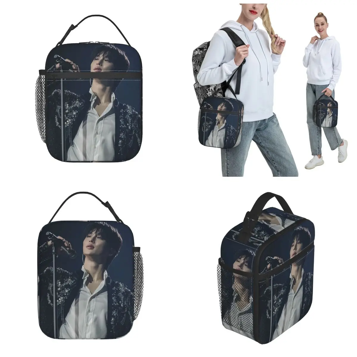 Lovely Runner Byeon Woo Seok Thermal Insulated Lunch Bags for School Reusable Bento Box Thermal Cooler Lunch Boxes