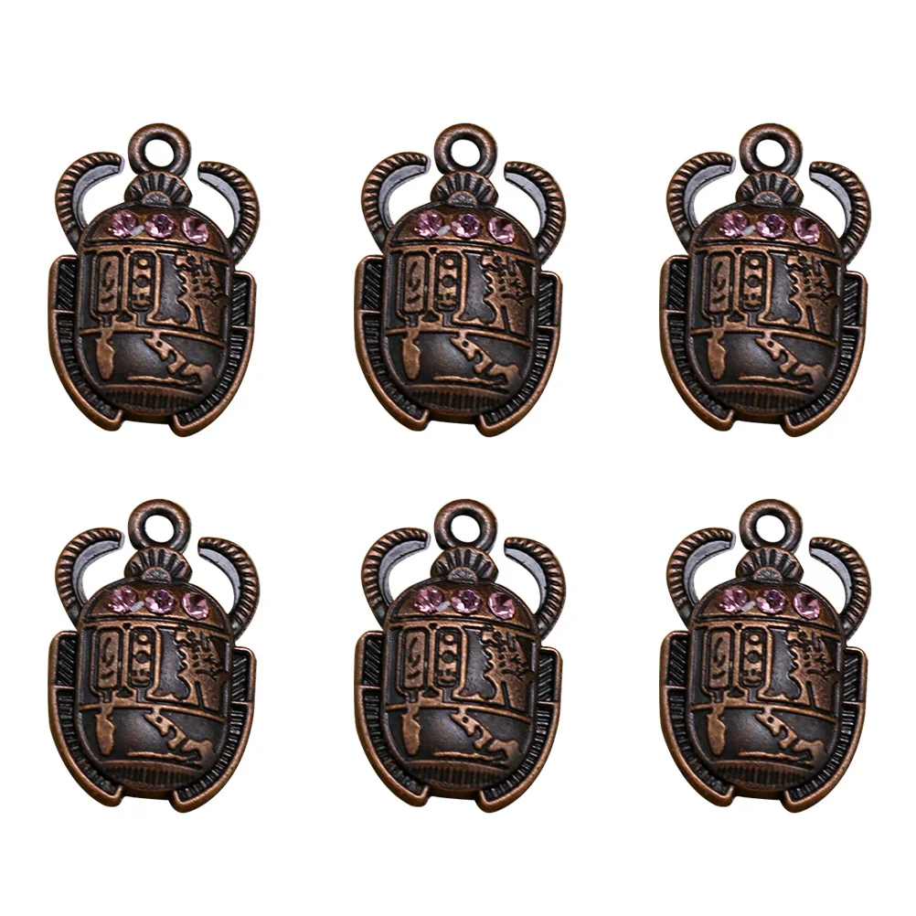 

20pcs Crystal Inlaid Pendant Charm Jewelry Making Alloy Mosaic DIY Charms For Necklace Bracelet Earrings Craft Project