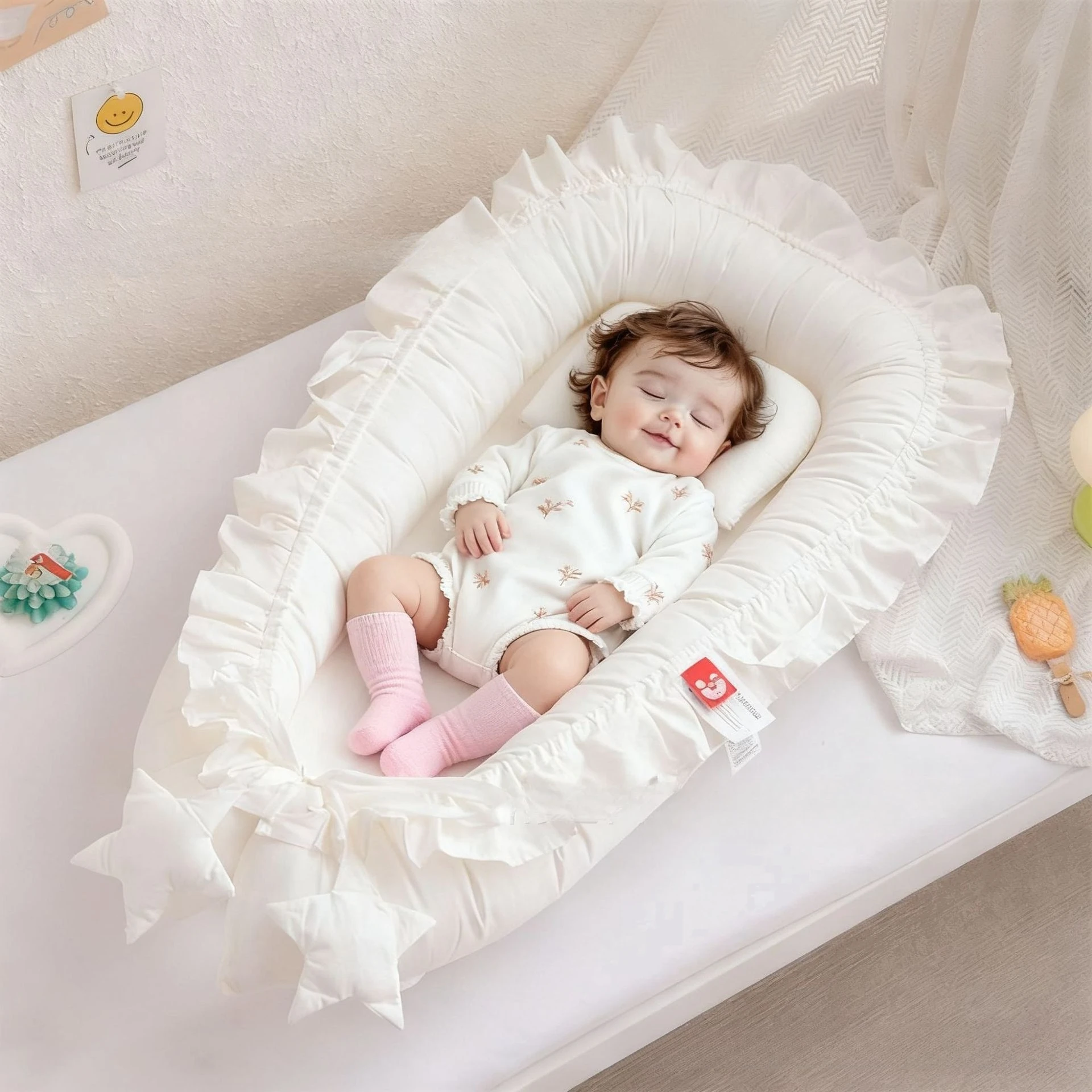 

2025 New Portable Baby Nest Bed Foldable Newborn Bionic Lounger Multi - functional Infant Sofa