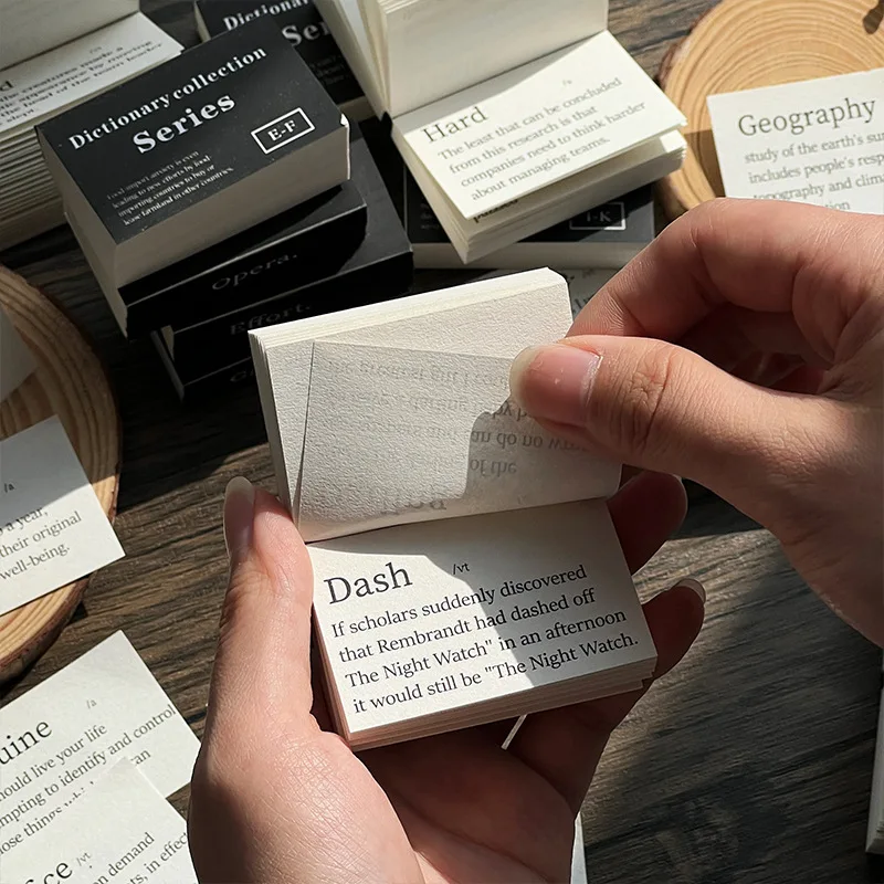 Journamm 100pcs/pack Dictionary Collection Series Materials Paper DIY Scrapbooking Collage Journaling Project Decor Craft Paper