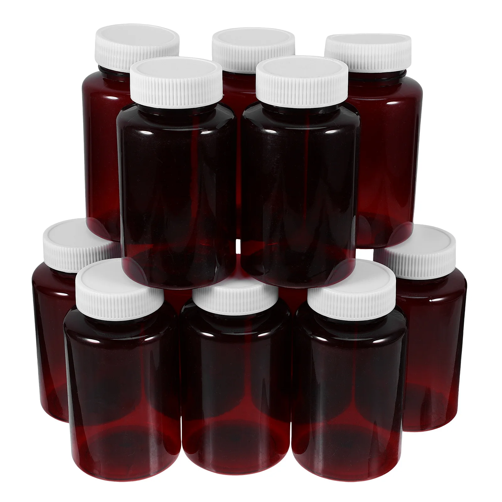 

12 Pcs Plastic Bottle Portable Containers Mini Empty Bottles Small Medicine Pill The Pet