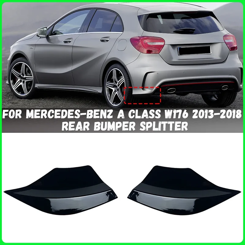 

Для Mercedes-Benz A Class W176 A180 A200 A45 AMG 2013 2014 2015 2016 2017 2018 автомобильный задний бампер, диффузор, сплиттер, спойлер