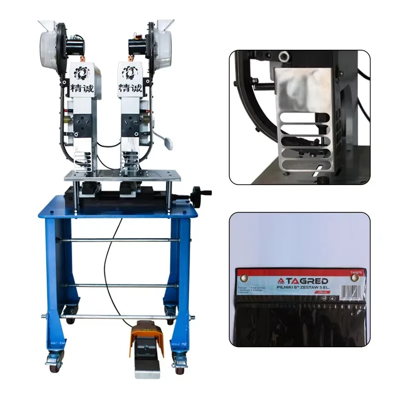 Double Head Small Size Metal Eyelet Paperboard Paper Bag Punching Machine