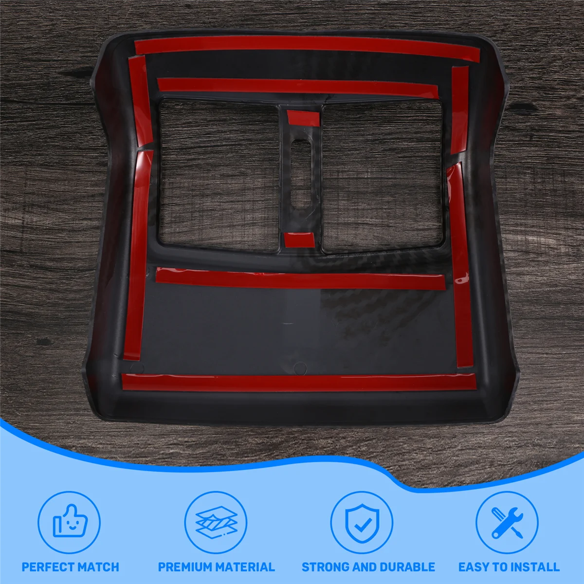 ABS 탄소 섬유 후면 에어컨 배출구 벤트 커버 트림 스티커, 메르세데스 벤츠 W212 E 클래스 2012-2015 액세서리