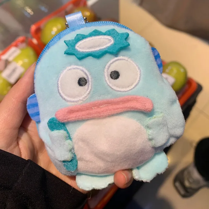 Sanrio Kawaii Hangydon Wallet Cute Monster Series Cartoon Anime Earphone Bag Small Pendant Anime Girl Festival Gift