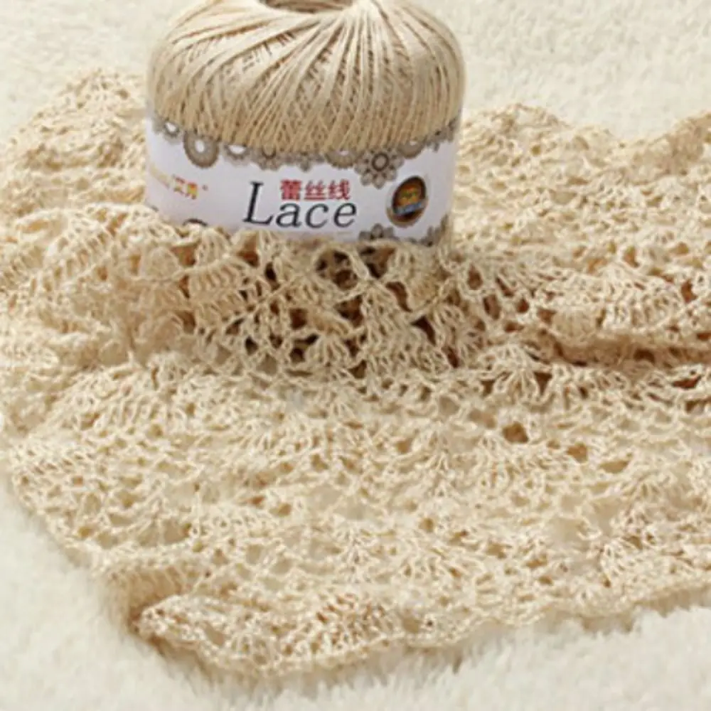 50g/Ball Quality Embroidery Craft Knitting Yarn Crochet Wool Embroidery Cotton Lace Hand Knit Yarn