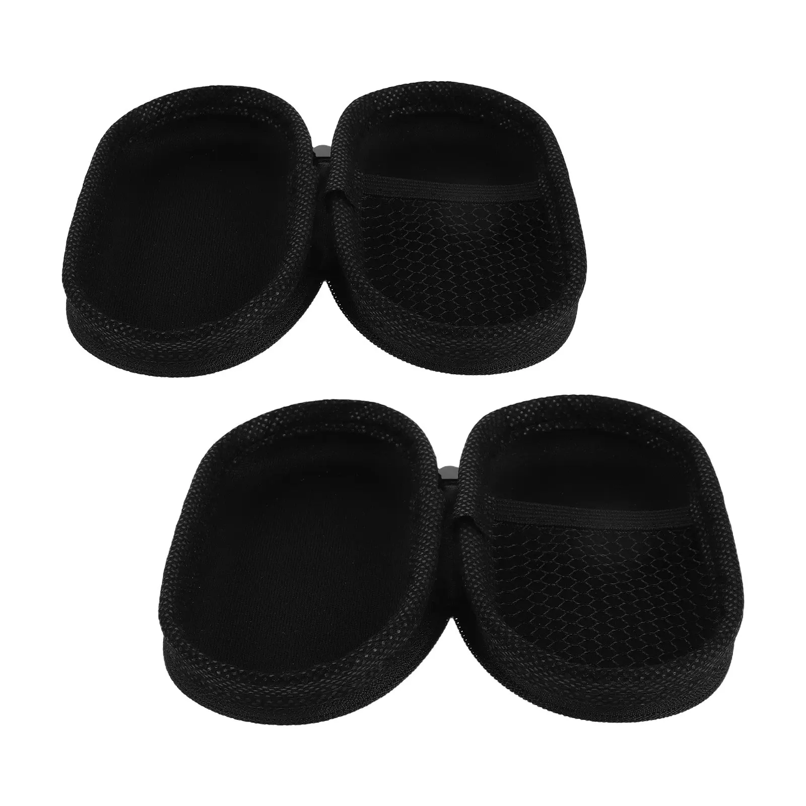 2Pcs Alto Sax Saxophone Mouthpiece Case Portable Hard-Shell Reed Storage Box Shockproof Lightweight Zipper for Trumpet Clarinet