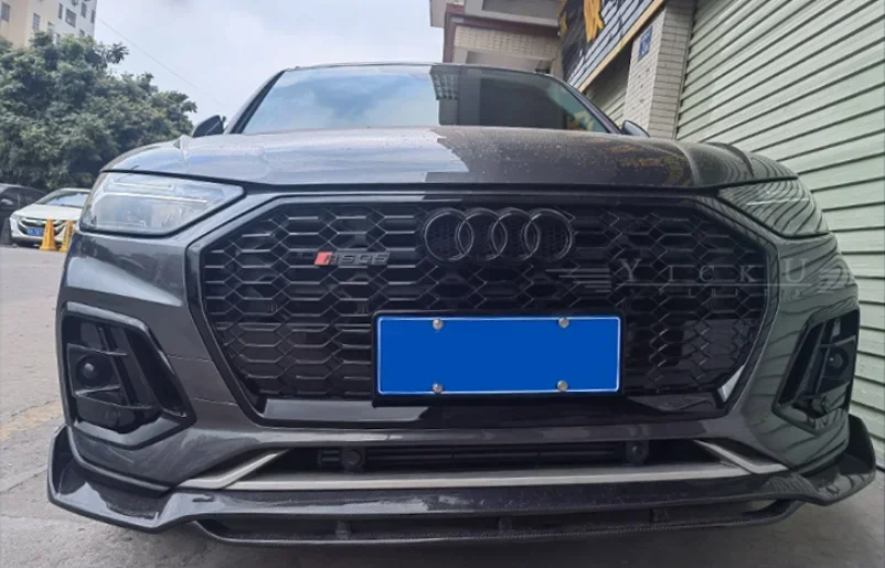 لأودي Q5 2021 2022 2023 جودة عالية ألياف الكربون الحقيقية الوفير الجبهة الشفاه الخلفية الناشر التنانير الجانبية المفسد طقم الجسم غطاء