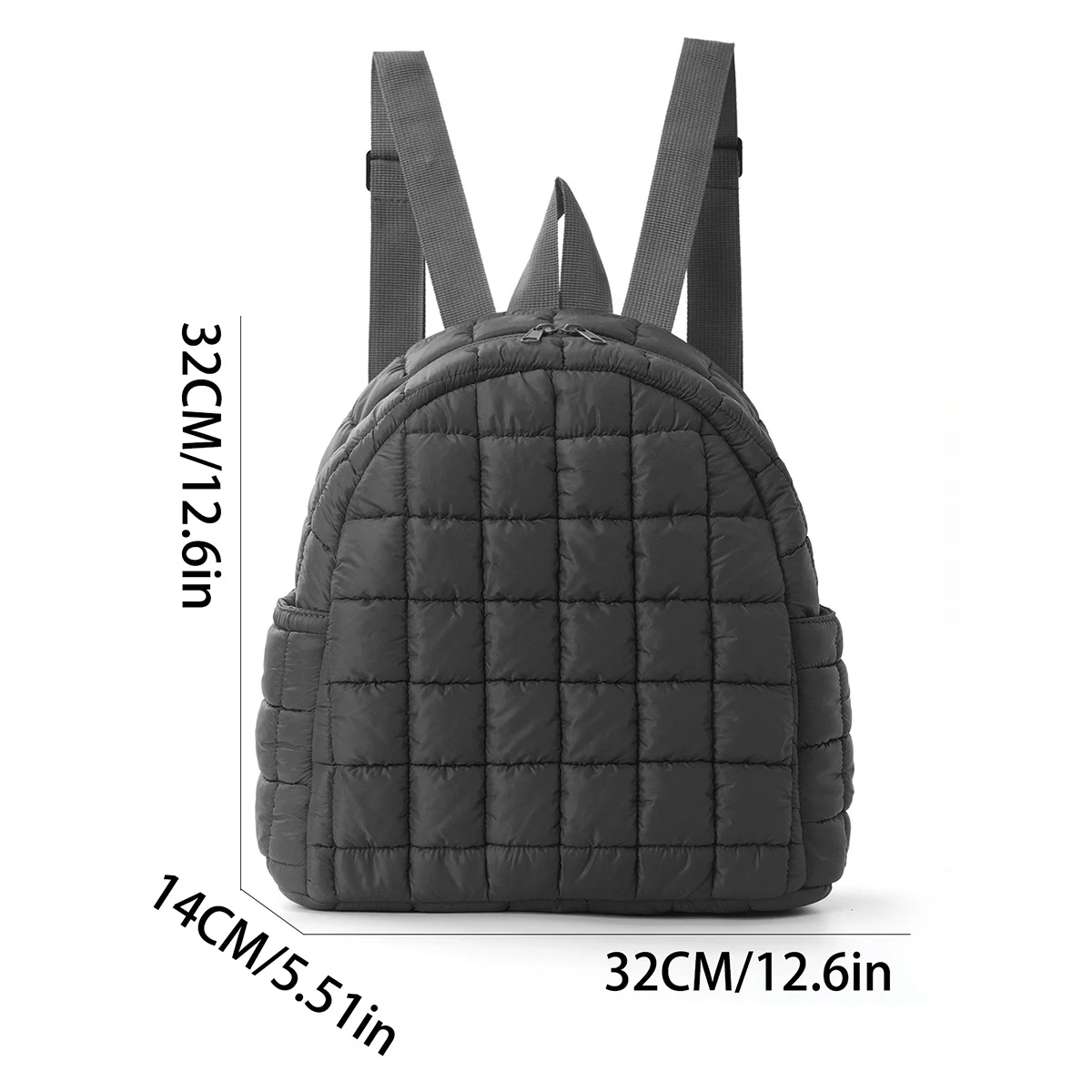 Custom Quilted Backpack Women Lightweight Padded School Bag Personalized Embroidered Name Travel Daypack Girls Mini Rucksack