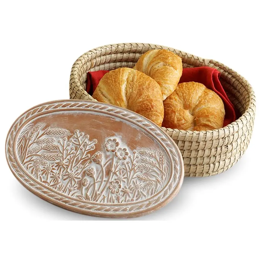 

Теплая корзина с каменными корзинами для хлеба для сервировки булочек, согревающая тортилья, подарок для пекарей, подарки хозяина, новый дом, Mo