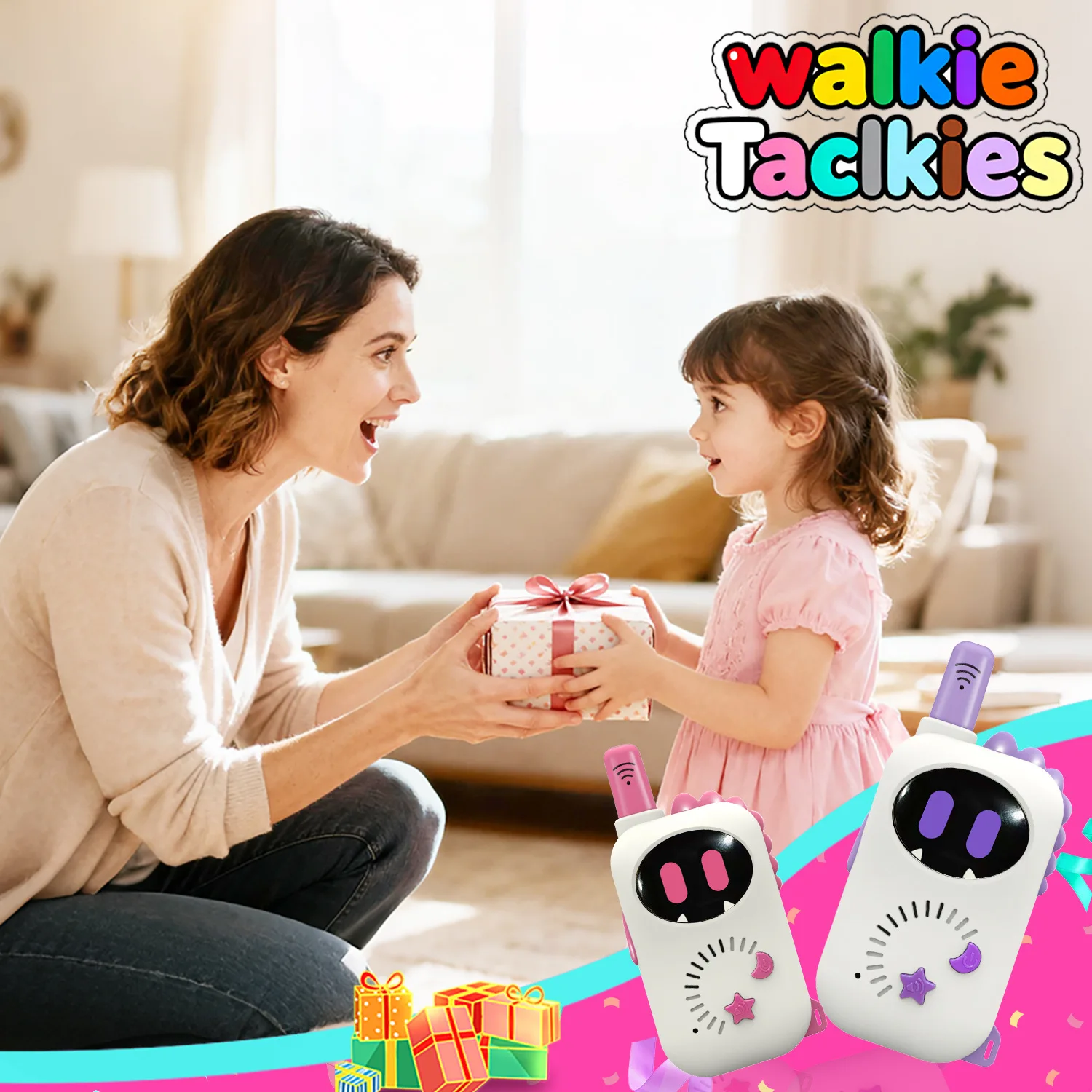 2 قطعة أطفال صغيرة لاسلكي تخاطب ألعاب إلكترونية لمسافات طويلة نقل لاسلكي في الهواء الطلق الوالدين والطفل الذكية التفاعلية ToysGift