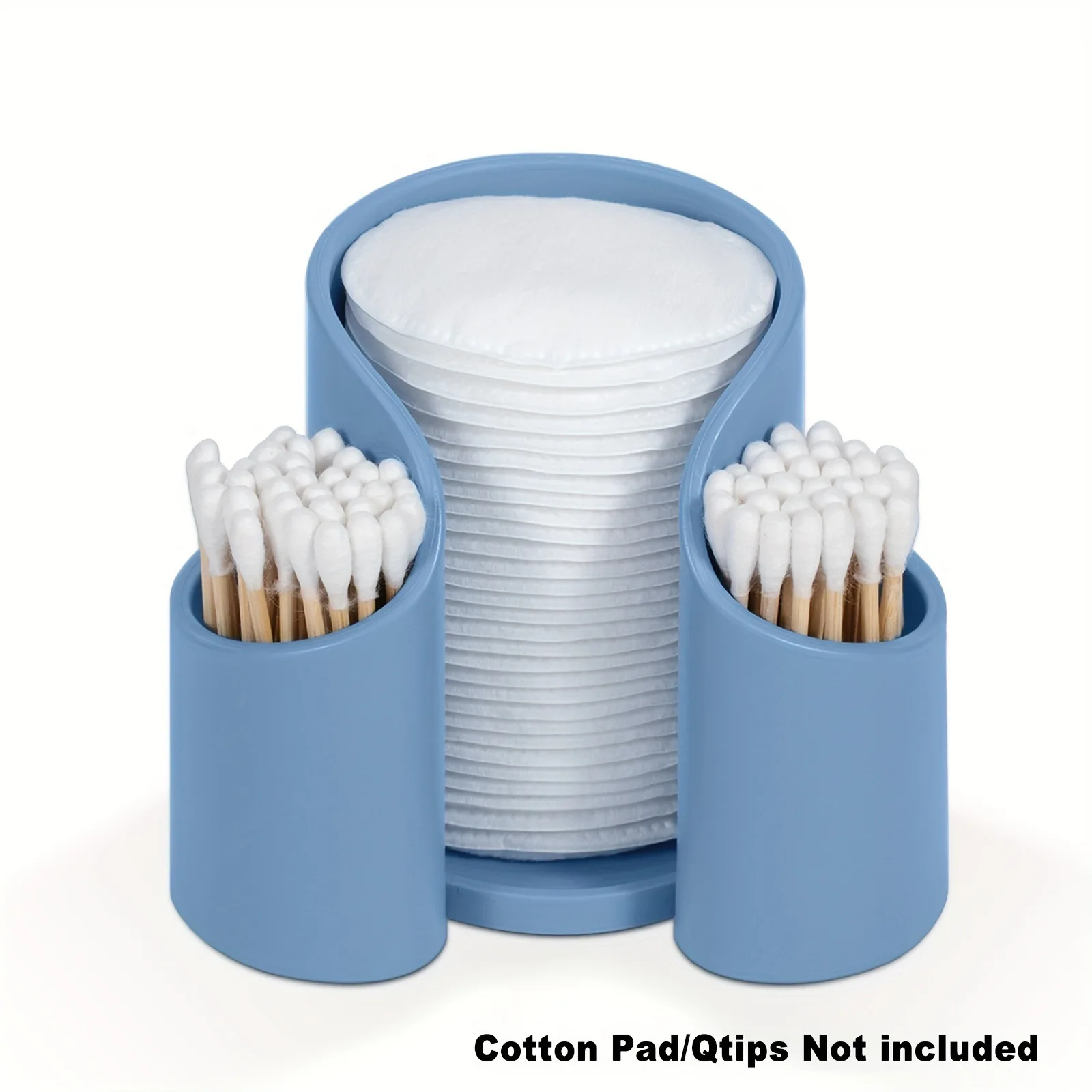 

Cotton Pad QTips Holder, Bathroom Cups Dental Floss Dispenser, Storage Organizer for Cotton Pad QTips Paper Cup Floss, Bathroom