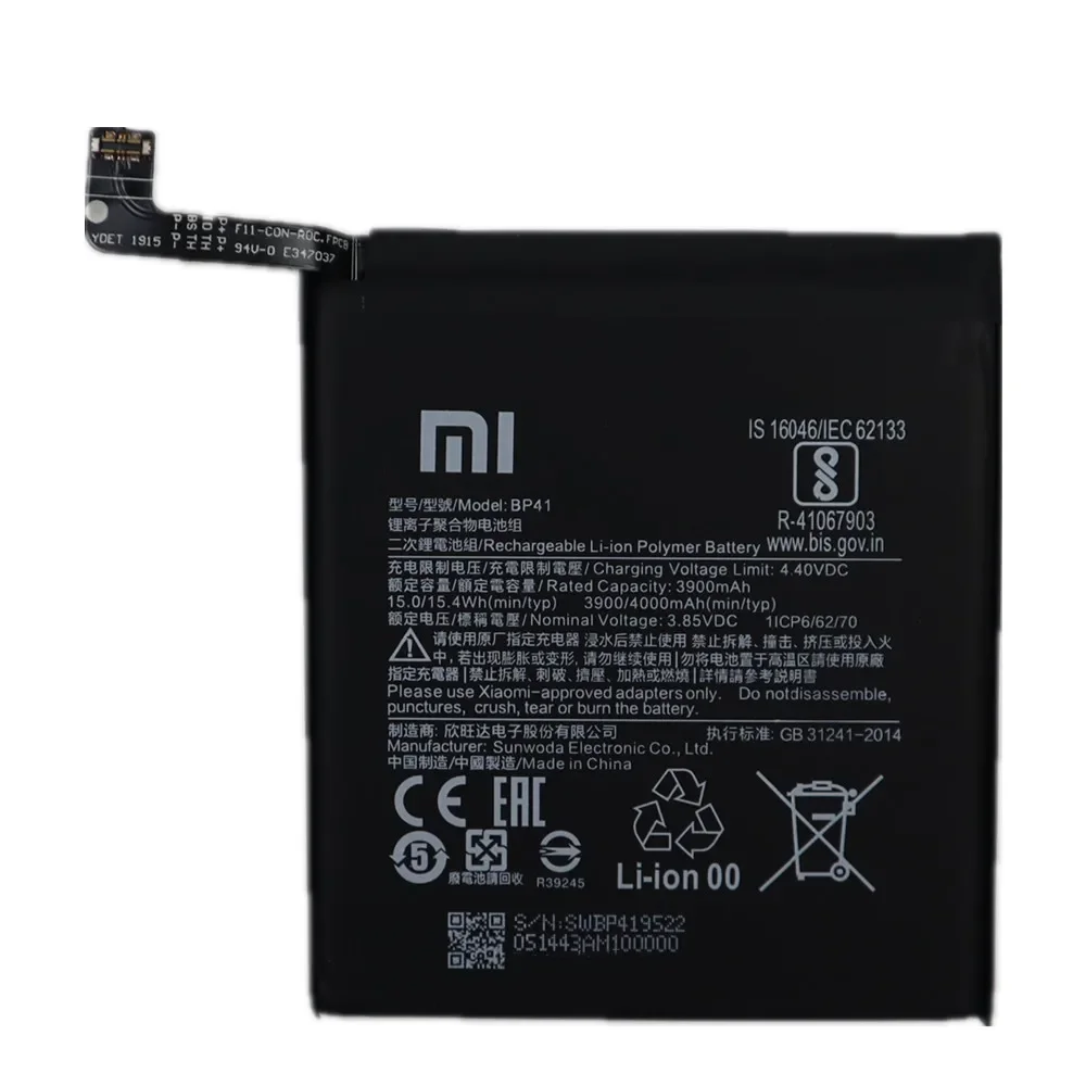 2024 Year Xiao mi Original Battery BP41 For Xiaomi Redmi K20 Mi 9T Mi9T 4000mAh High Quality Phone Battery Bateria Fast Shipping