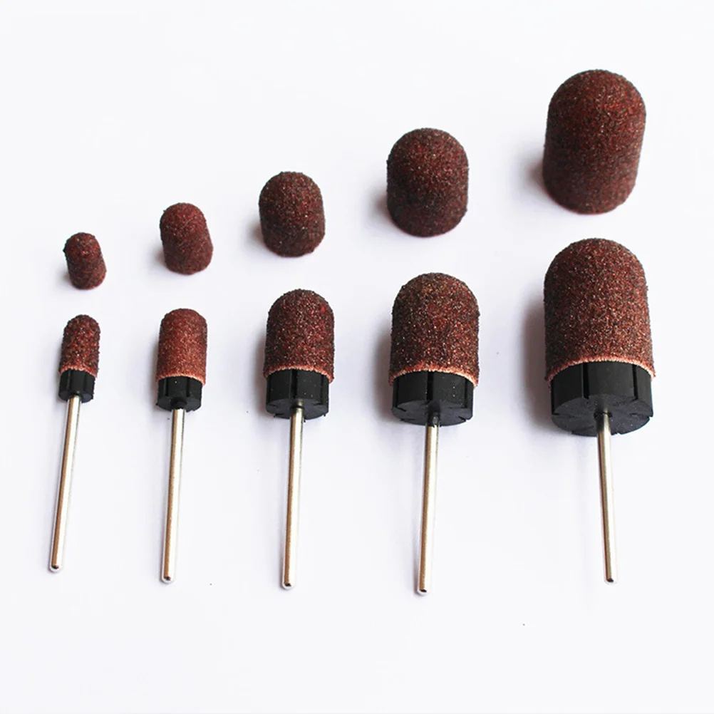 

2Pcs Nail Sanding Grinding Drum Durable Sand Mandrels for Manicure Pedicure Nail Drill Polisher Callus Removal Tool