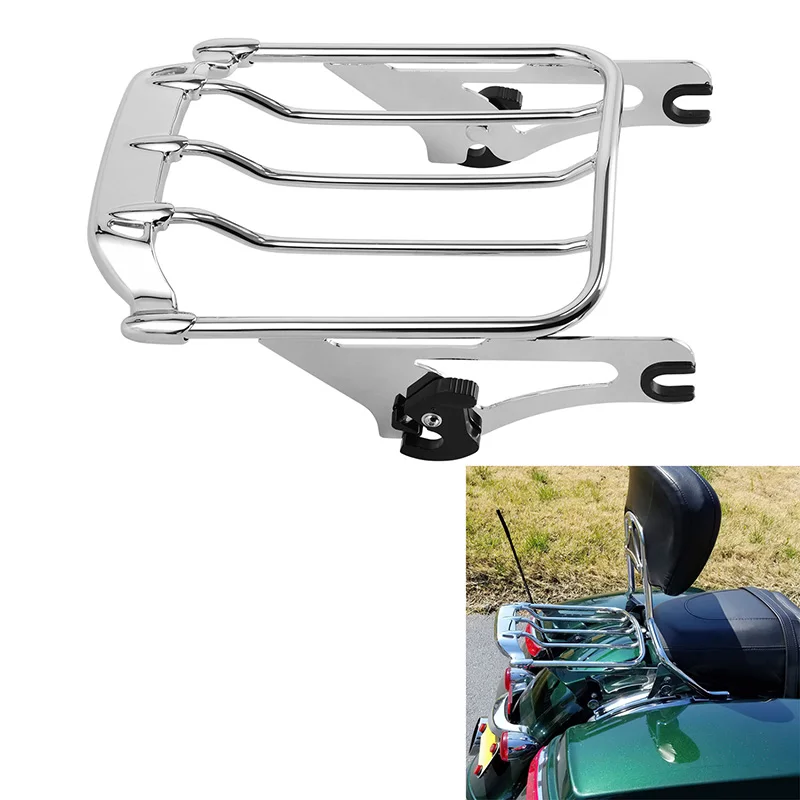 

Motorcycle Two Up Luggage Rack Fit For Harley Touring Street Glide Road king FLTR FLHX Road Glide 2009-UP