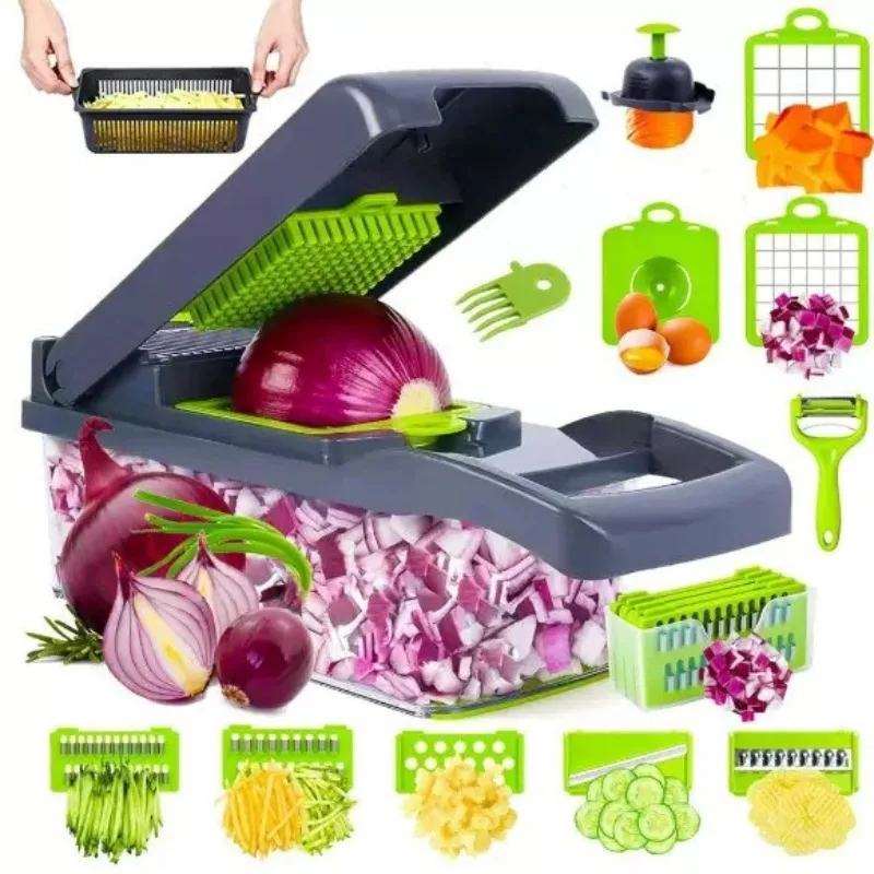 Small vegetable chopping artifact, multi-functional vegetable chopping artifact, kitchen shredding artifact, slicer
