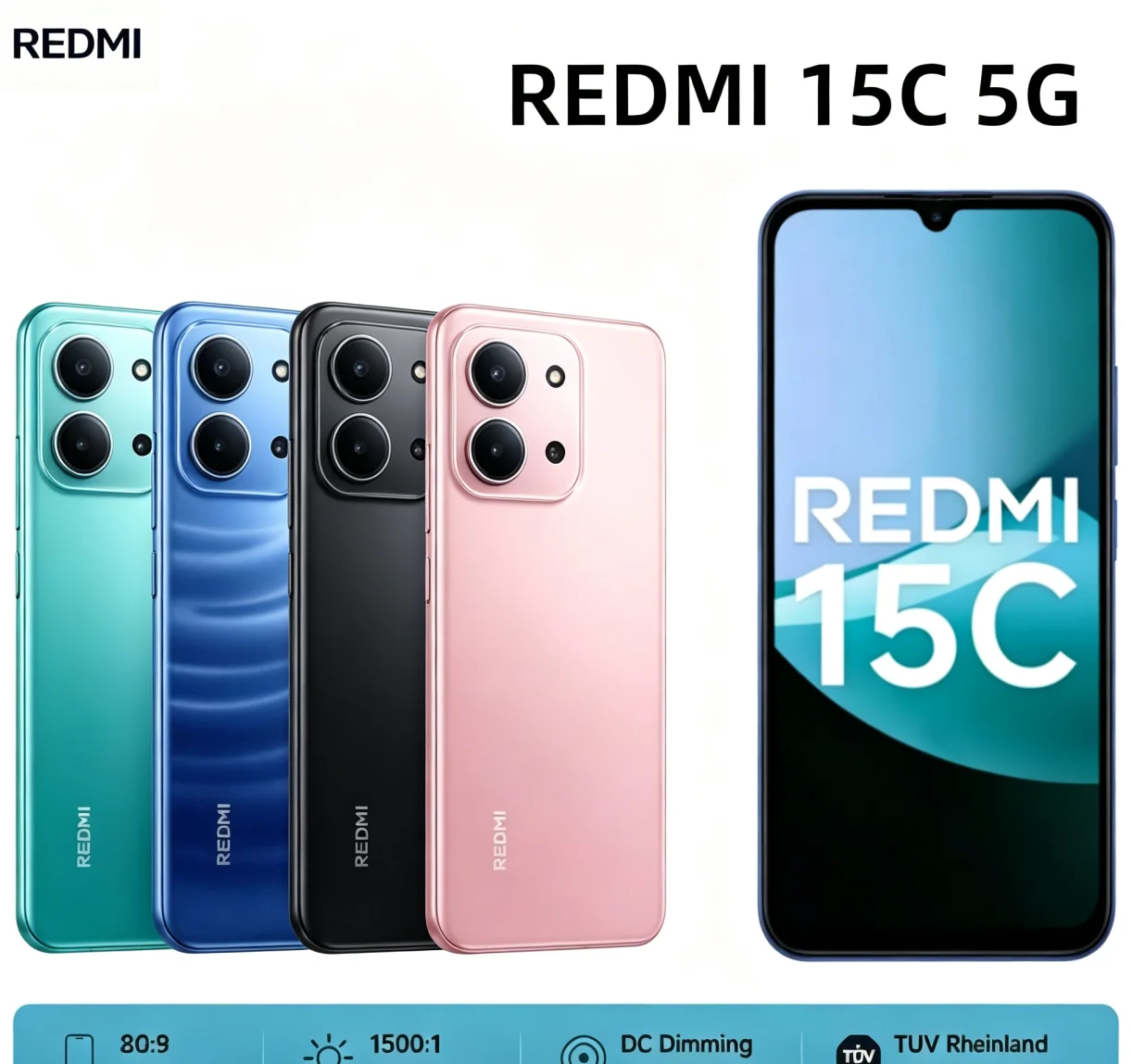 Trending 2026 Redmi 15C Global Edition Unlocked Cellphone 8GB 256GB Ample Storage Dual‑SIM Dual Standby Cost‑Effective Daily‑Use