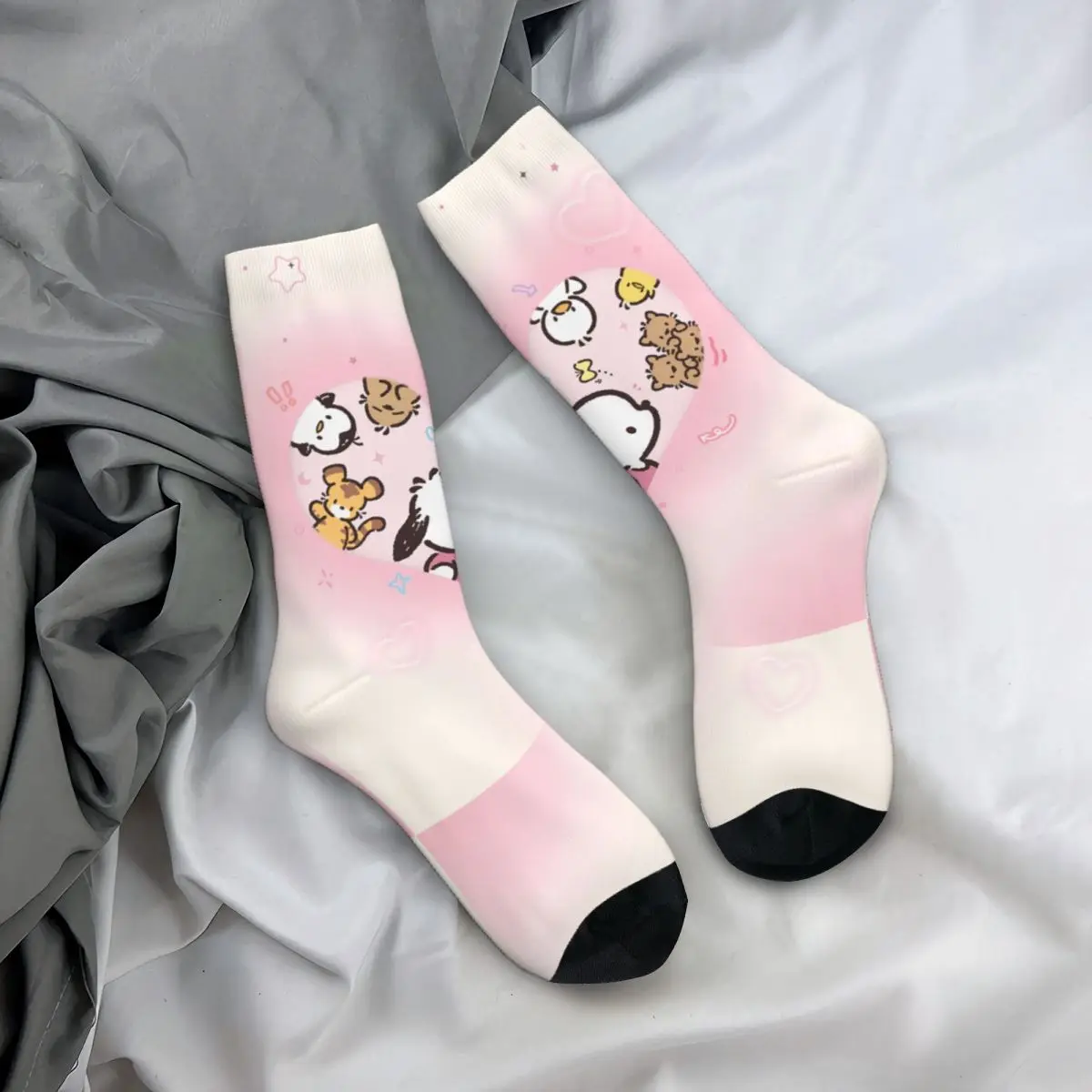 Calcetines Pochacco Sanrio medias elegantes primavera antideslizante mujeres hombres calcetines diseño transpirable calcetines de escalada