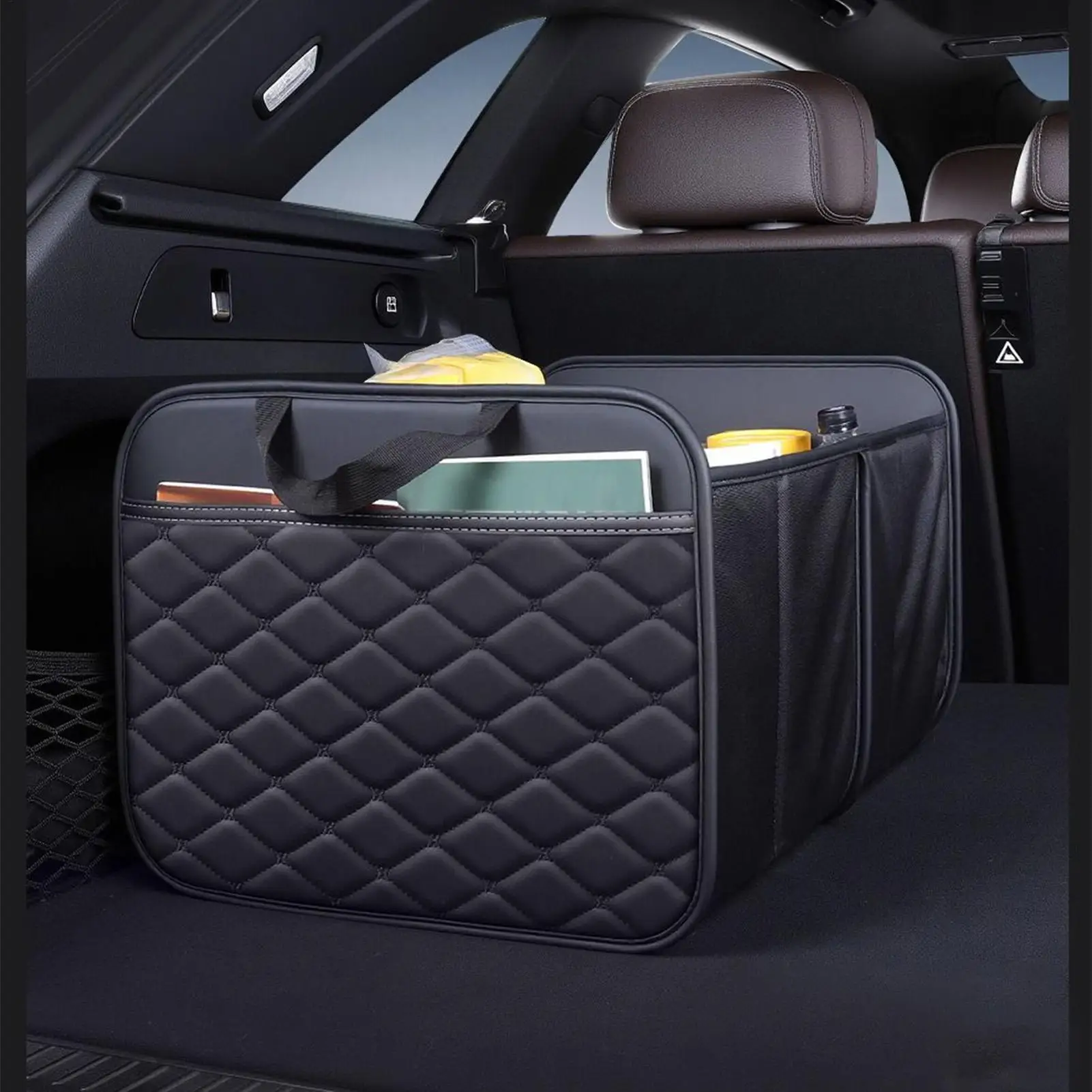 

Trunk Storage Organizer Foldable Waterproof Box Car Storage Box Cargo Organizer For Truck RV Sedan Automotive Home Camping