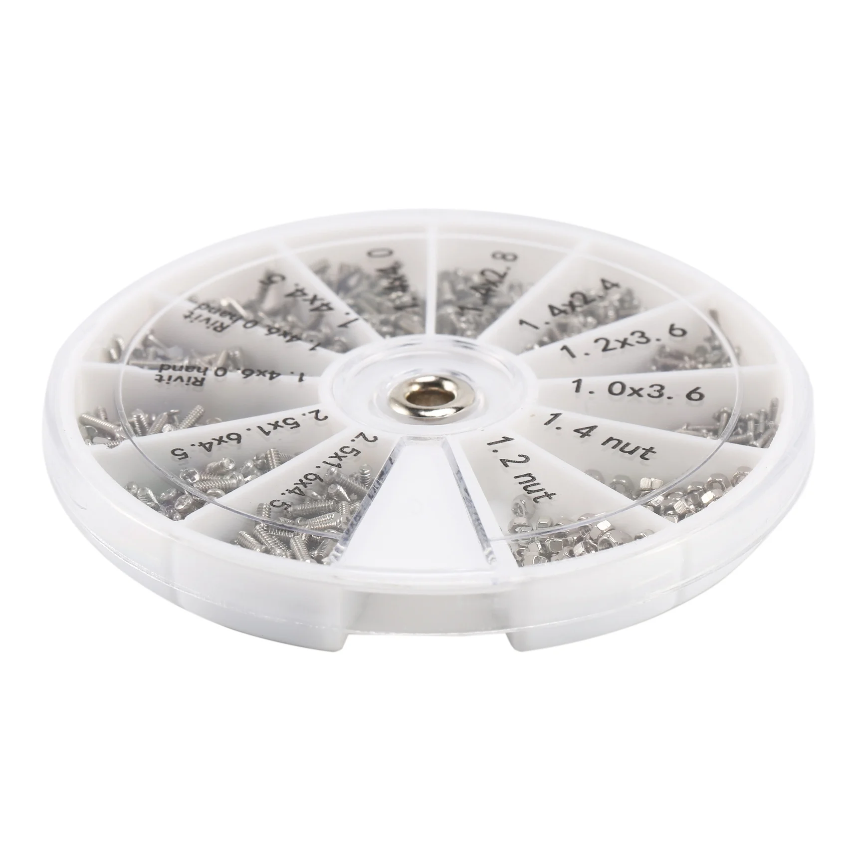 مجموعة مسامير الفولاذ المقاوم للصدأ ، مسامير آلة ، تشكيلة لأجهزة الكمبيوتر ، نظارات ، الهاتف المحمول ، 1000 قطعة