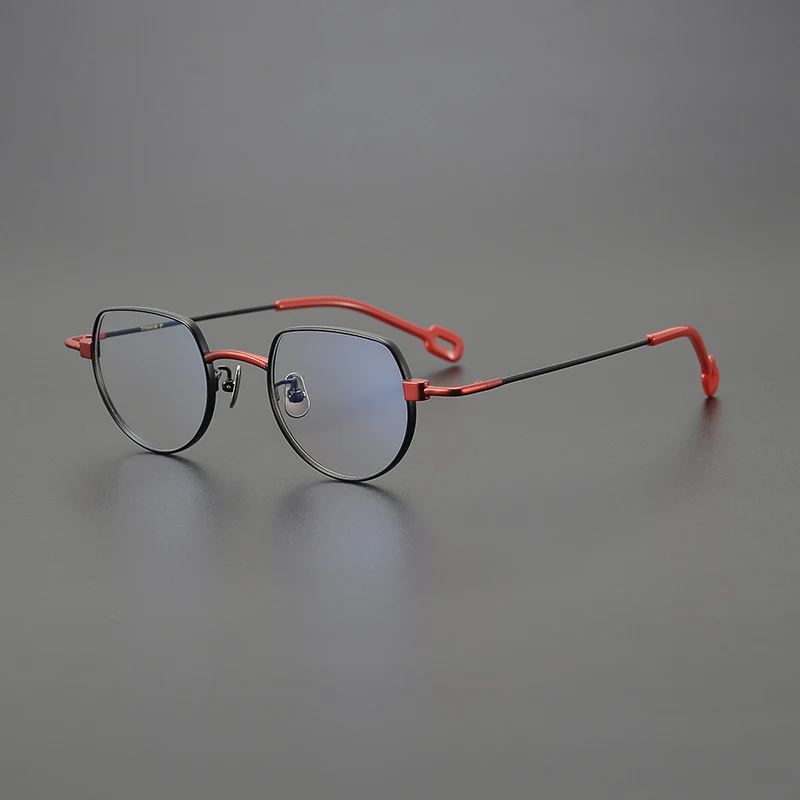 High Quality Vintage Oval Titanium Glasses Japanese Handmade Frame For Men Women Designer Brand Retro Fashion Eyeglasses