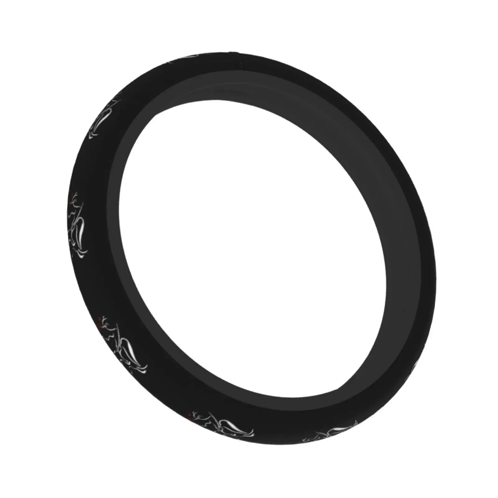 

Beauty Within The Beast Print Universal Steering Wheel Cover for SUV Soft Car Steering Wheel Protector 15 Inch Auto Accessories