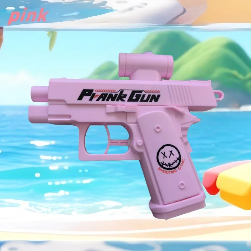 Tweezijdig waterpistool grap waterpistool speelgoed stressverlichting klein pistool spel buiten binnen volwassene kind interactie schiet cadeau 2 stijlen