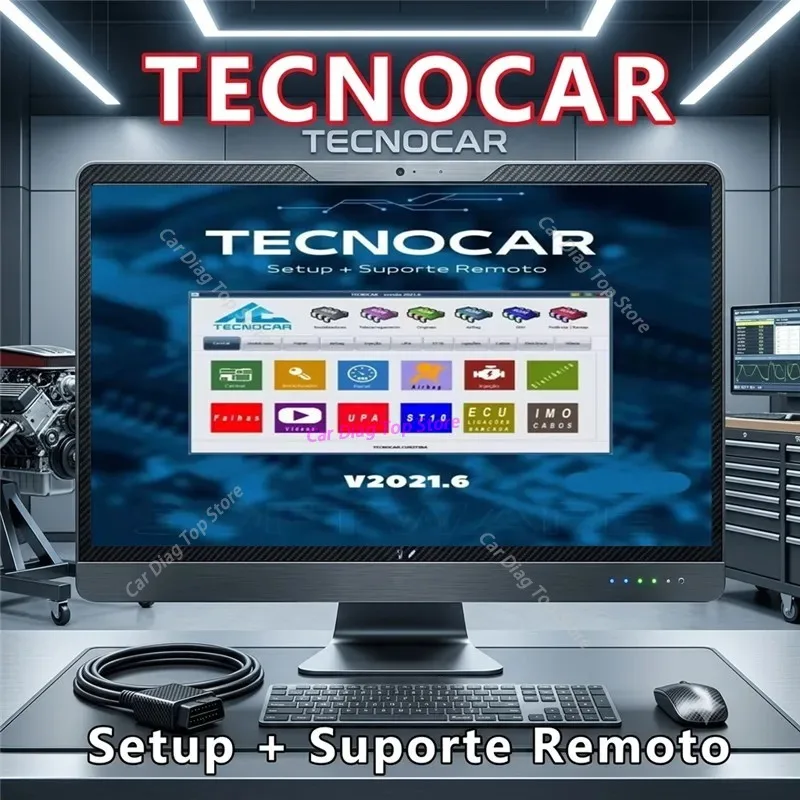 Hot Car Repair Tecnocar 2021.06 Database Chips Connectors Circuit Injection Airbag Cross Reference Info For UPA ST10 ECU Diagno
