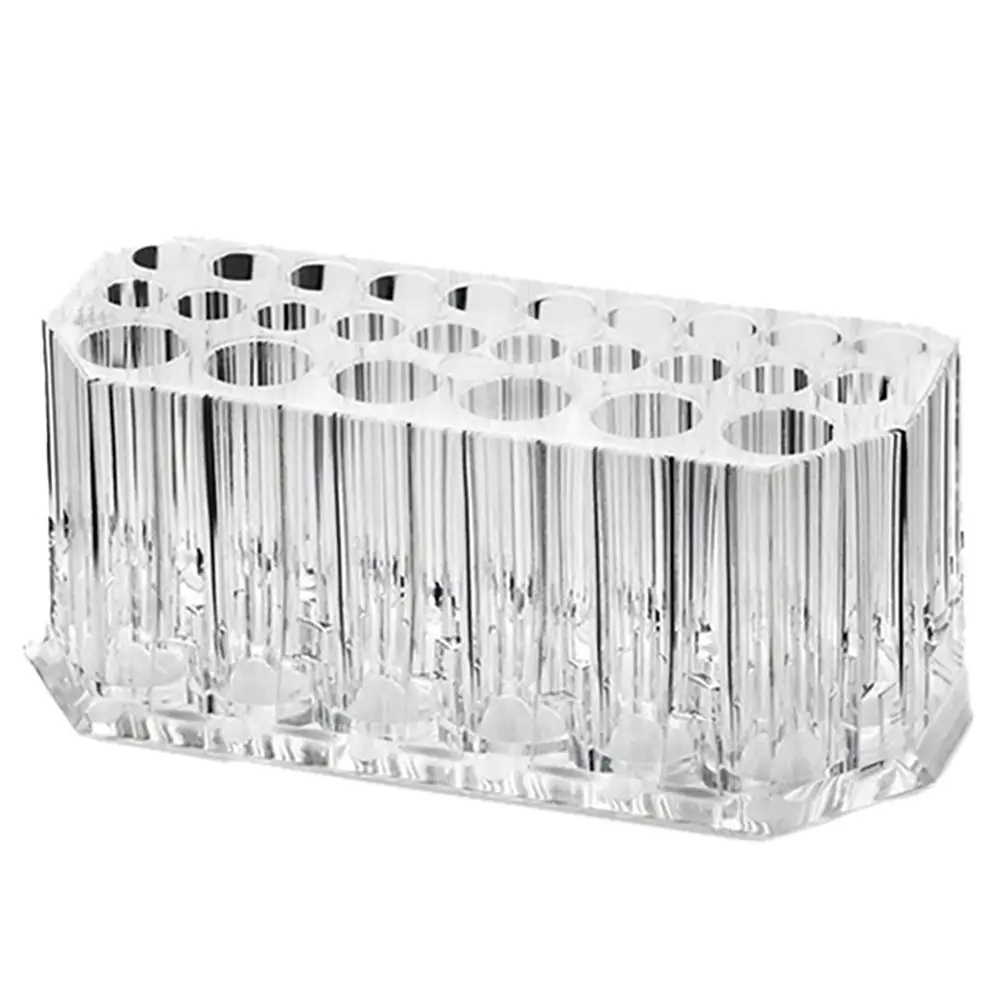 

Tidy Lipstick Holder Jewelry Box 26 Holes Simple Makeup Brush Holder Cosmetic Organizer Display Stand Storage Box