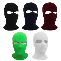 Hat 2 Holes Ski Hat Winter Cap Balaclava Hood Motorbike Motorcycle Helmet Full Face Helmet