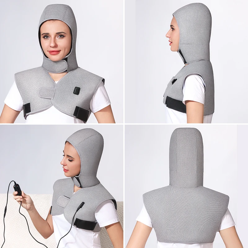 

Customizable Red Light Therapy Hooded Shawl -3 Gear Heat &Massage,Relieves Muscle & Joint Pain,Aids Sports Recovery