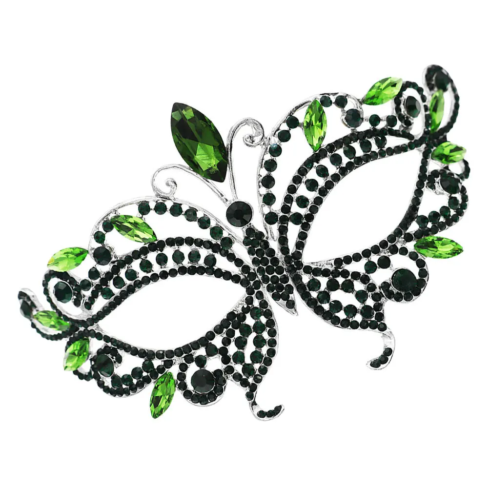 Frauen Halloween Strass Prinzessin Halbmaske Langlebige Maskerade Maske für Party Cosplay Halloween Masken für Frauen