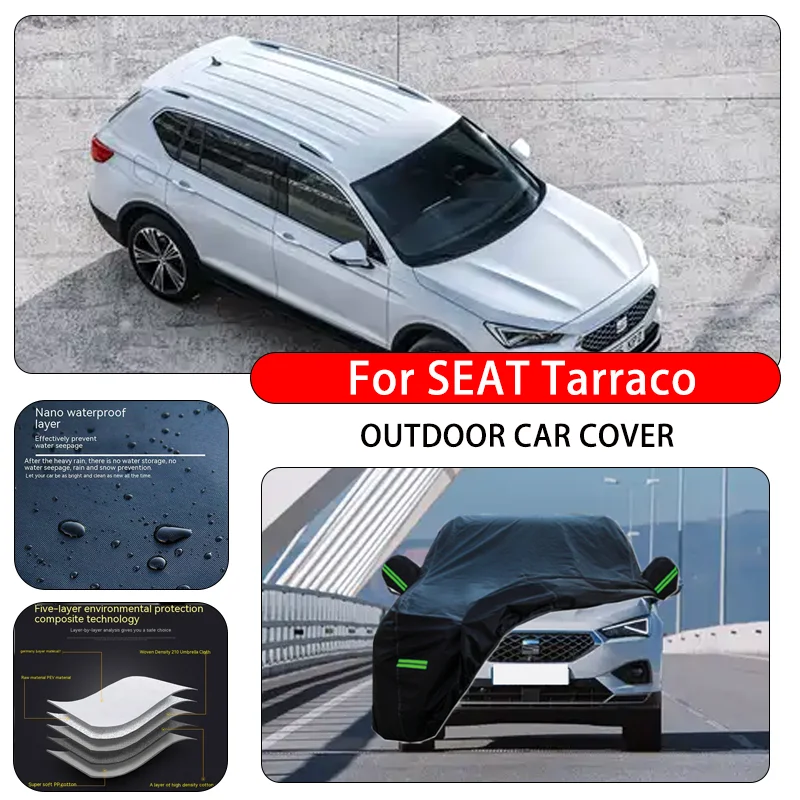 seat-tarraco-fit-車用カバー-防水防塵サンシェード-uv-防雪シルバーフルカバー-終日保護機能付き