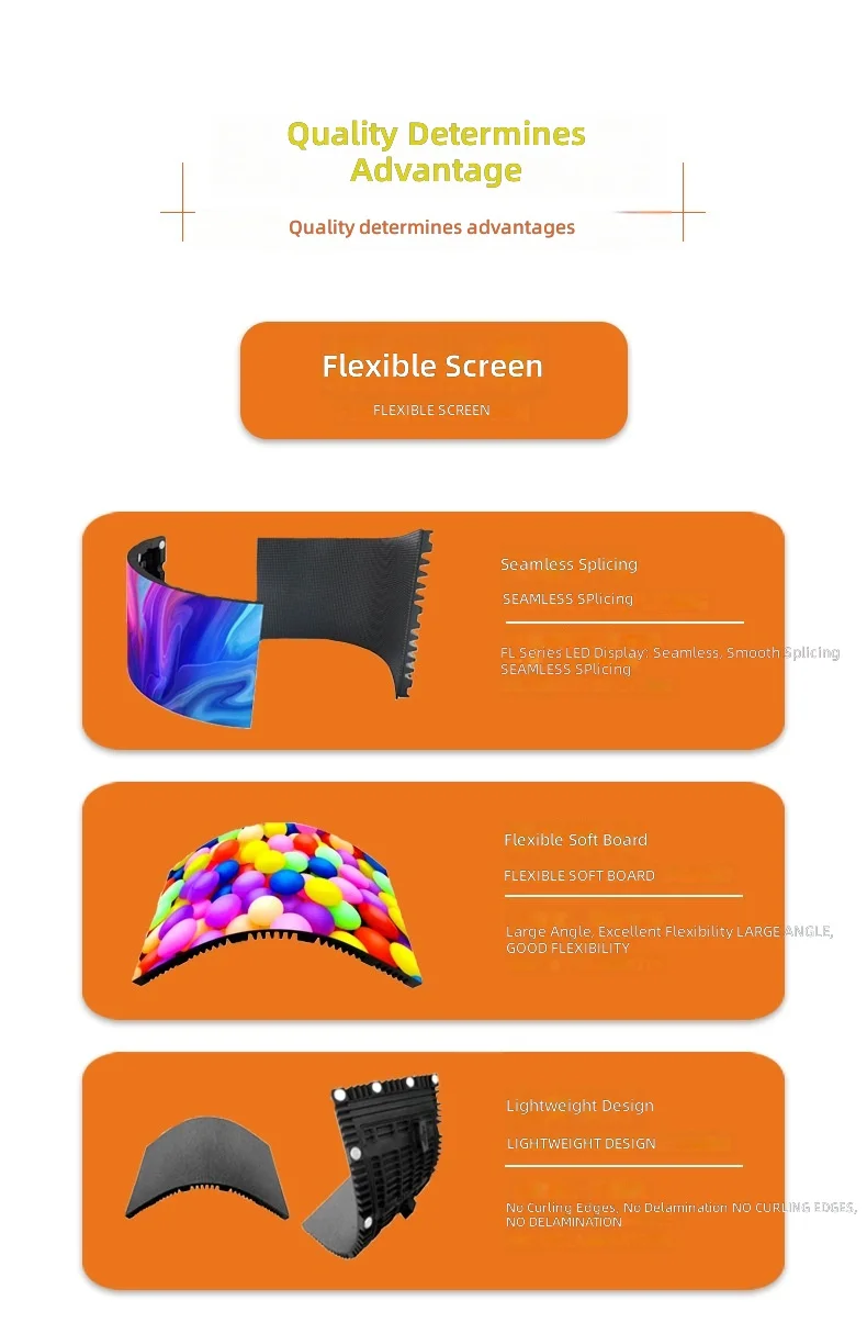 P1.25 Flexible LED Full Color Display High Performance Indoor Curved Arc Ribbon Double Sided Flexible Screen - view 5