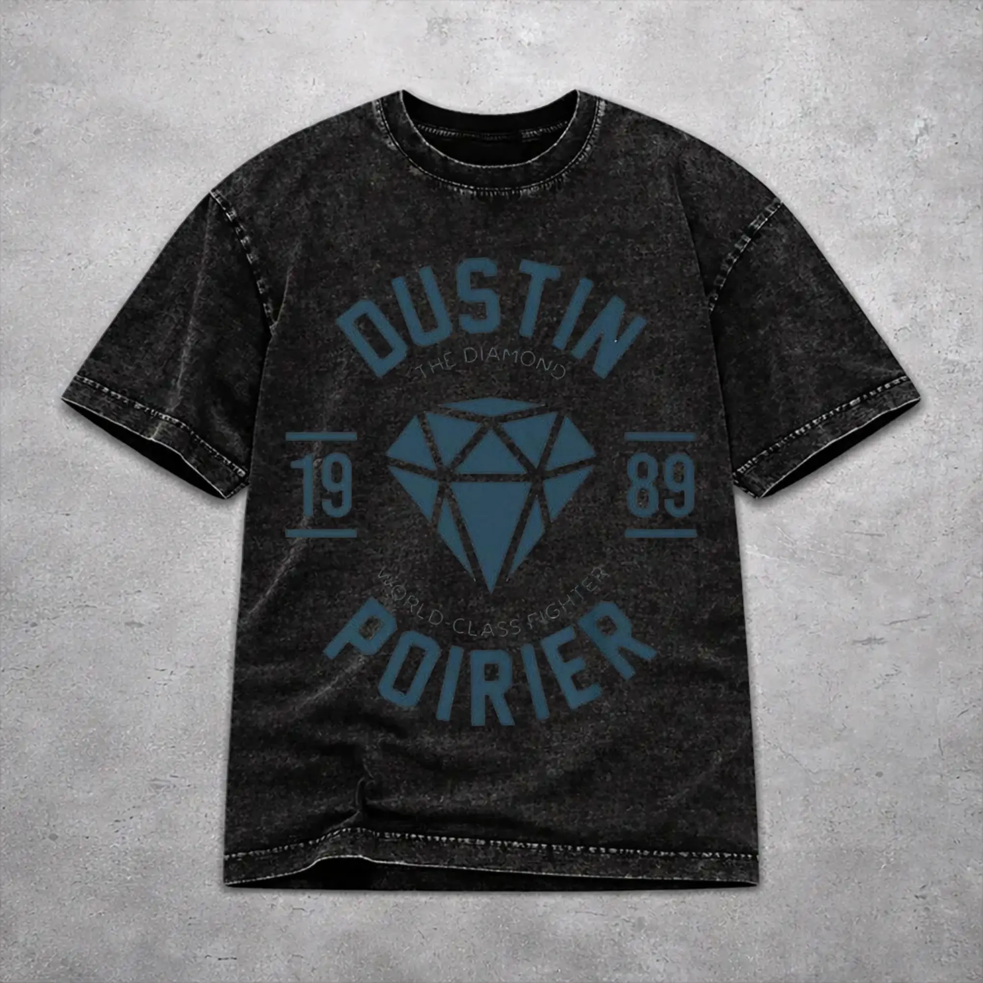 Dustin Poirier  Washed T Shirt Hip Hop Harajuku for Men Women  Oversize Tee T-Shirts Short Sleeve